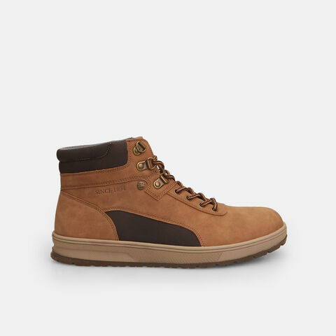 Botines de hombre en piel sintética , Beige Botines de hombre en piel sintética , Beige